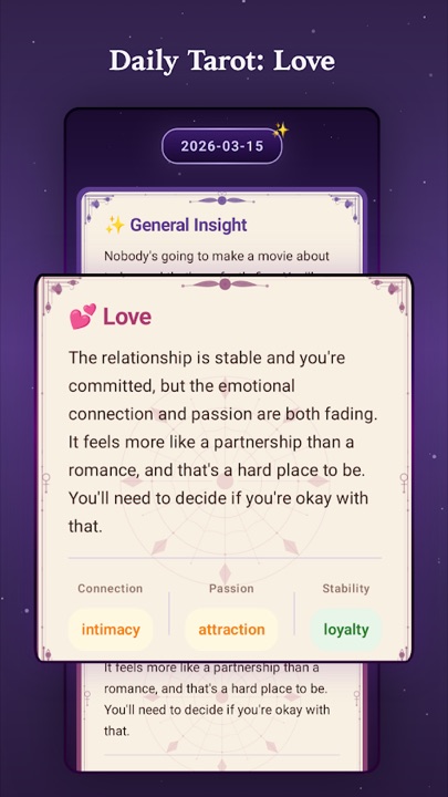 Daily Tarot screenshot